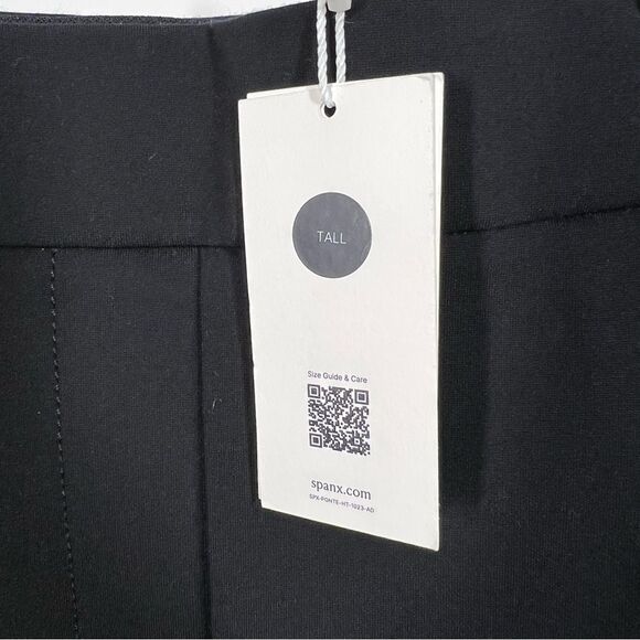 SPANX NWT Women’s Size Large Tall Black Easy Fit Ponte Barrel Leg Pant $158 - Picture 7 of 16